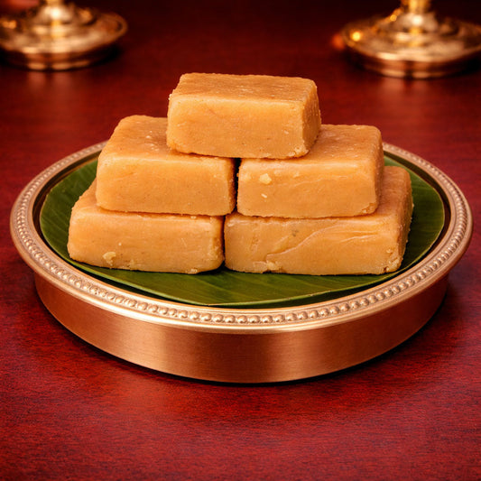 Fresh homemade Mysore Pak dessert India
