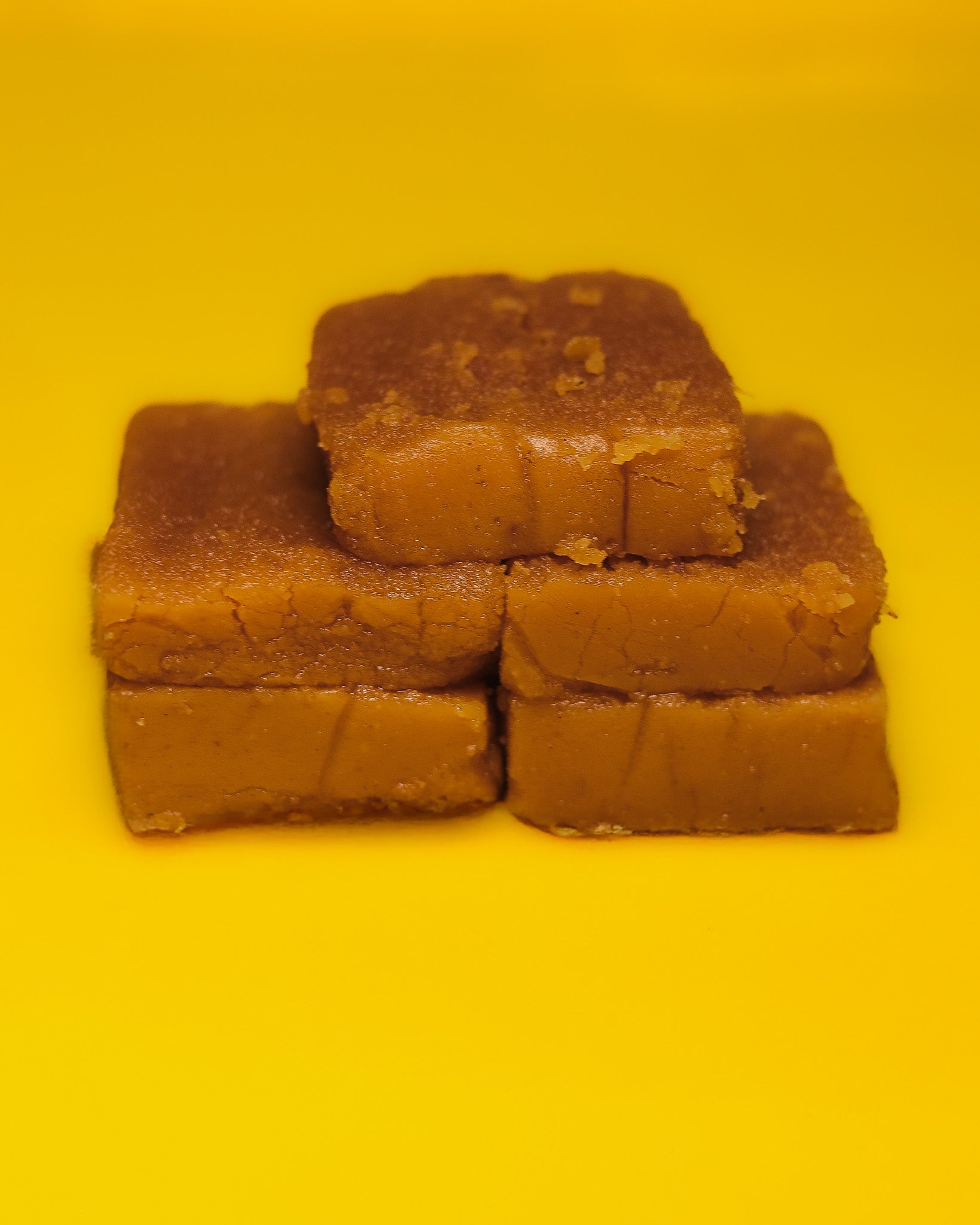 Pineapple Mysurpak made with fresh pineapple pulp and pure ghee